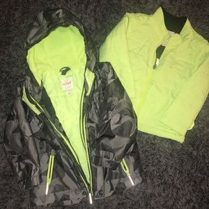 Boys 3T Cat & Jack polyester coat, hat & gloves